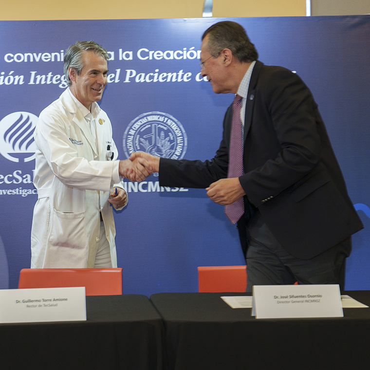 TecSalud y el Instituto Nacional de Ciencias Médicas y Nutrición “Salvador Zubirán” (INCMNSZ), firmaron un convenio de colaboración.